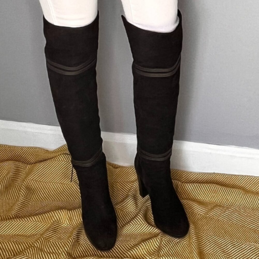 Kenneth Cole Whip It Suede Over the Knee High Boots